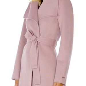 TAHARI - Size Small - Ella De Wool Blend Wrap Coat